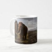 Liebevolles Mammut-Paar Kaffeetasse (Vorderseite Links)
