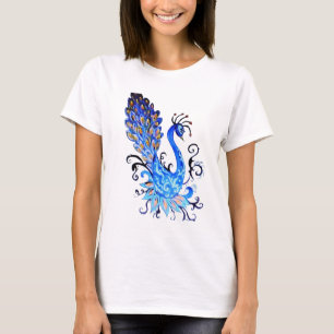 Liebevolles T-Shirt mit exotischem Vogel auf der V