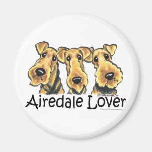 Liebhaber Airedales Terrier Magnet