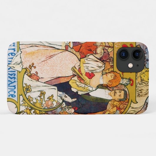 Liebhaber, Alphonse Mucha Case-Mate iPhone Hülle (Rückseite (Horizontal))