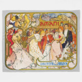 Liebhaber, Alphonse Mucha Fleecedecke (Vorderseite (Horizontal))