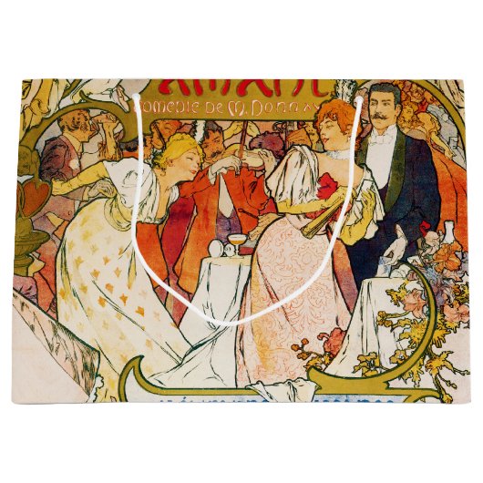 Liebhaber, Alphonse Mucha Große Geschenktüte (Vorderseite)