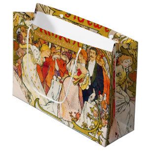 Liebhaber, Alphonse Mucha Große Geschenktüte
