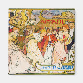 Liebhaber, Alphonse Mucha Magnet (Vorne)