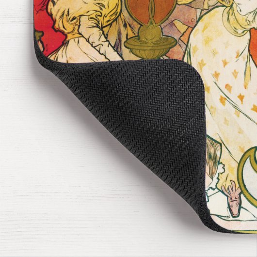 Liebhaber, Alphonse Mucha Mousepad (Ecke)