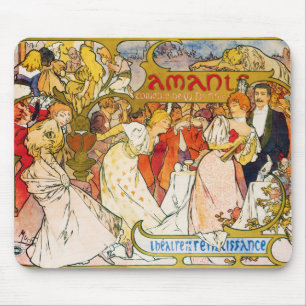 Liebhaber, Alphonse Mucha Mousepad