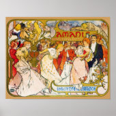 Liebhaber, Alphonse Mucha Poster (Vorne)