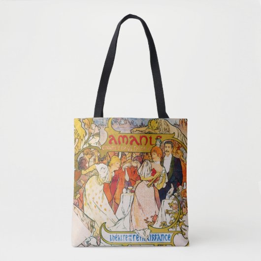 Liebhaber, Alphonse Mucha Tasche (Vorderseite)