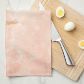 Liebhaber auf einem gefrorenen Teich Geschirrtuch (Viertel Falte)