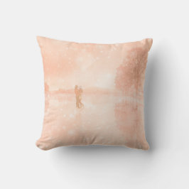 Liebhaber auf einem gefrorenen Teich Kissen