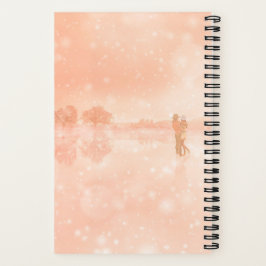 Liebhaber auf einem gefrorenen Teich Notizblock