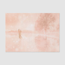 Liebhaber auf einem gefrorenen Teich