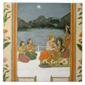 Liebhaber auf einer Terrasse durch einen moonlit Fliese (Vorderseite)