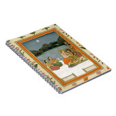 Liebhaber auf einer Terrasse durch einen moonlit Notizblock (Rechte Seite)