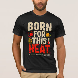 Liebhaber-Bold-Heat-Design für Sonnenhungrige T-Shirt