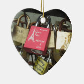 Liebhaber-Brücke - Paris-Liebe-Verschlüsse, Keramikornament (Rechts)