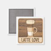Liebhaber-Cafe-Dekor Magnet (Vorderseite/Rückseite)
