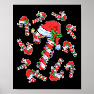 Liebhaber Candy Cane Weihnachten Weihnachten Weihn Poster