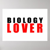 Liebhaber der Biologie Poster (Vorne)