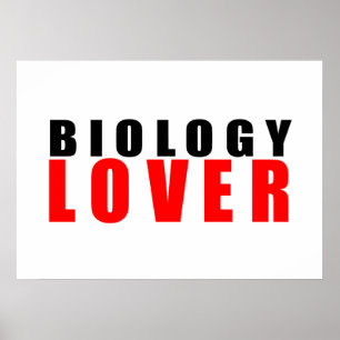 Liebhaber der Biologie Poster