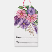 Liebhaber der Blume Geschenkanhänger (Rückseite)