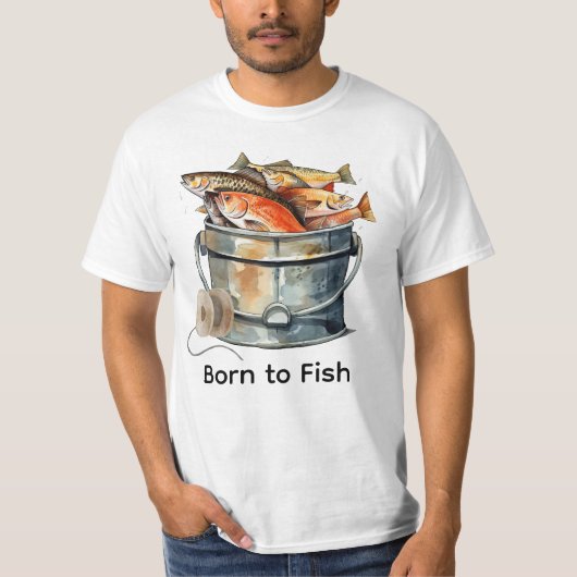 Liebhaber der Fischerei Geburtstagsparty T-Shirt (Vorderseite)