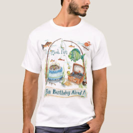 Liebhaber der Fischerei Geburtstagsparty T-Shirt