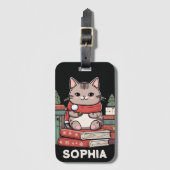 Liebhaber der Katze Gepäckanhänger (Vorderseite Vertikal)