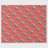 Liebhaber der Katze Geschenkpapier (Flach)