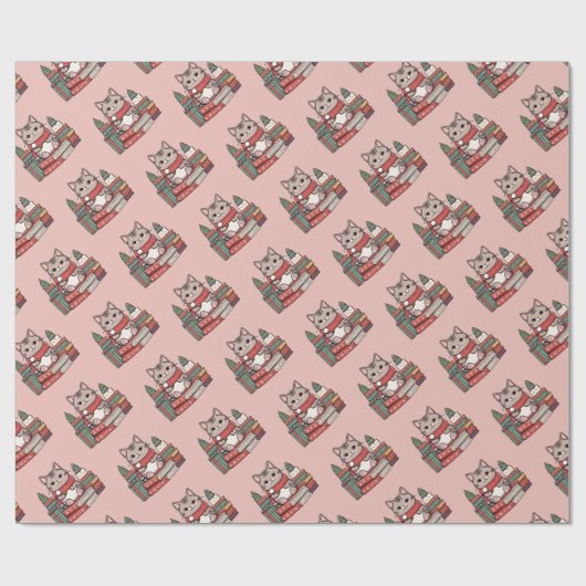 Liebhaber der Katze Geschenkpapier (Flach)