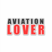 Liebhaber der Luftfahrt Aufkleber (Vorderseite)