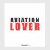 Liebhaber der Luftfahrt Aufkleber (Blatt)