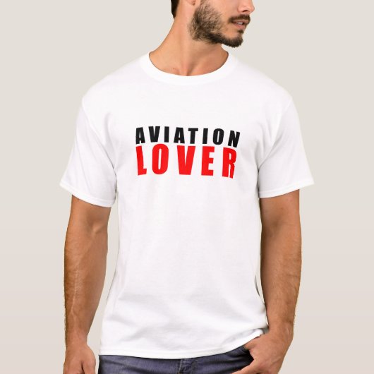 Liebhaber der Luftfahrt T-Shirt (Vorderseite)