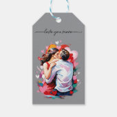 Liebhaber der Soft Holiday Card Geschenkanhänger (Vorderseite)