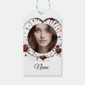 Liebhaber der Soft Holiday Card Geschenkanhänger (Rückseite)