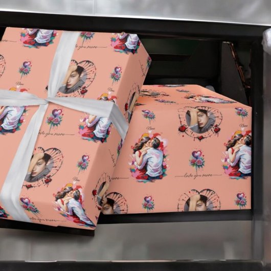 Liebhaber der Soft Holiday Card Geschenkpapier