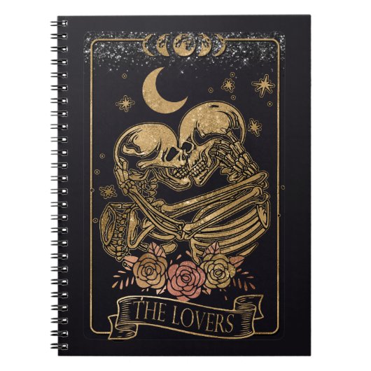 Liebhaber der Tarot-Karte Notizblock (Vorderseite)