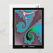 Liebhaber der Tarot-Karte Postkarte (Vorne/Hinten)
