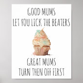 Liebhaber des Bratens am Muttertag Poster (Vorne)