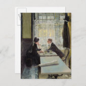 Liebhaber des Cafés Postkarte (Vorne/Hinten)