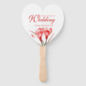 Liebhaber des Crocus roten Orangen Blume Fächer (Vorderseite)