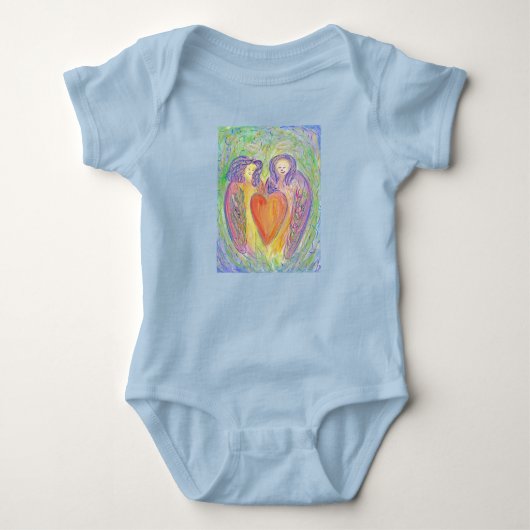 Liebhaber des Engels Heart Art Baby Bodysuit Baby Strampler (Vorderseite)