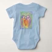 Liebhaber des Engels Heart Art Baby Bodysuit Baby Strampler (Rückseite)
