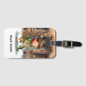 Liebhaber des Gepäcks Gepäckanhänger (Vorderseite (Horizontal))