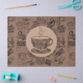 Liebhaber des Kaffees Seidenpapier (Basteln)