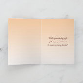 Liebhaber des Sunset Lake Birthday Karte (Innenseite)