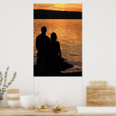 Liebhaber des Sunset Lake Poster (Küche)