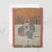 Liebhaber einer Terrasse, Pahari Postkarte (Vorne/Hinten)