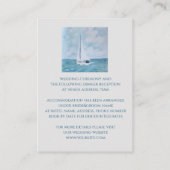 Liebhaber eines Segelbootes, Details Karte (Rückseite)