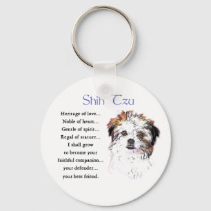 Liebhaber-Geschenke Shih Tzu Schlüsselanhänger